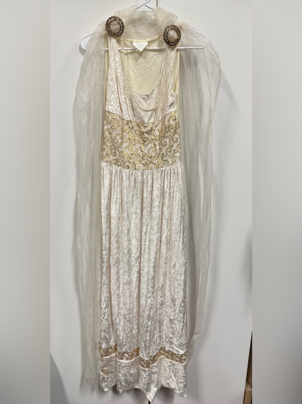 New Cleopatra deluxe Halloween costume - sexy Greek Goddess dress and crown